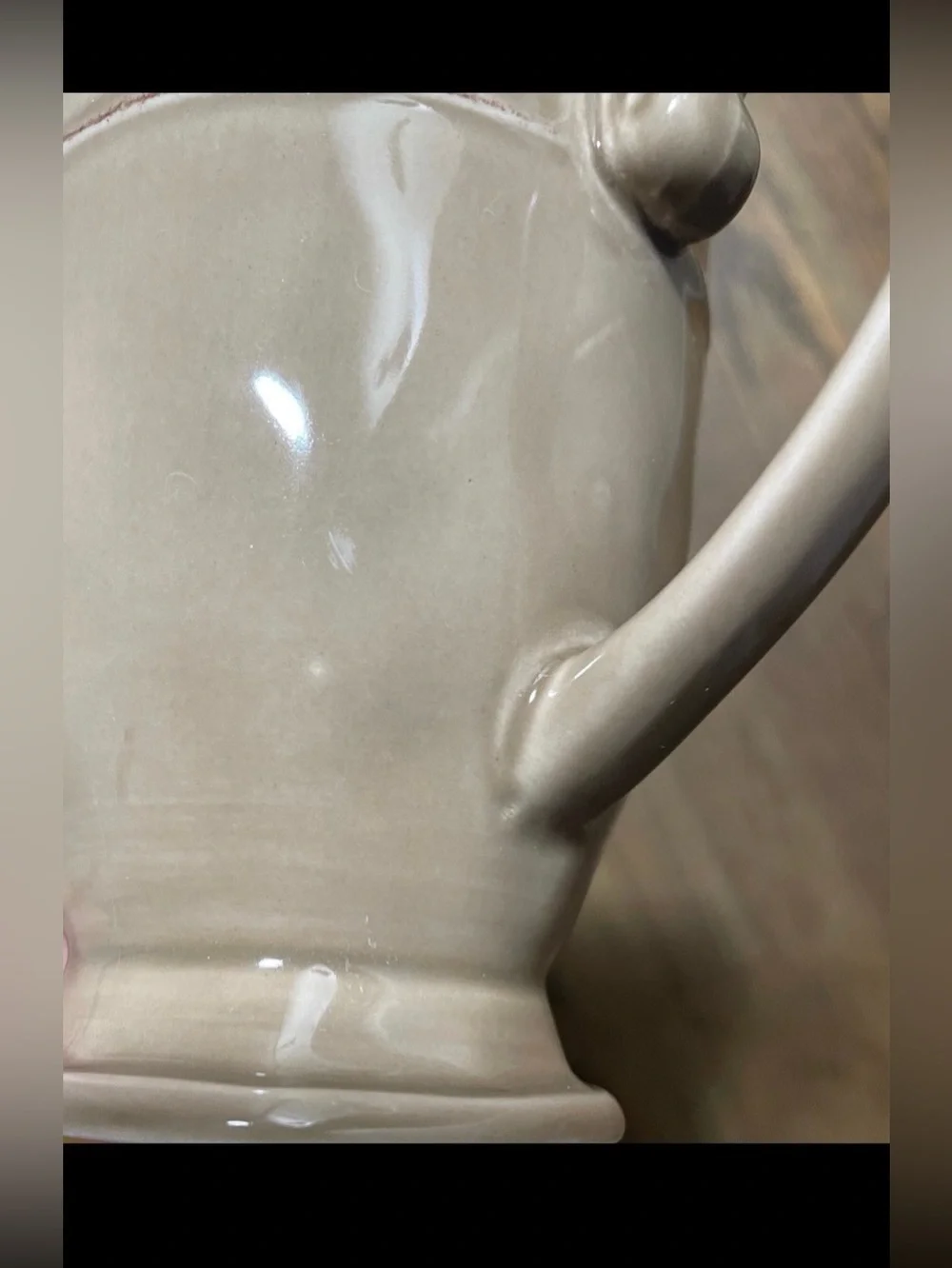 Pier 1 Martillo Almond Ceramic Footed Mug Cup